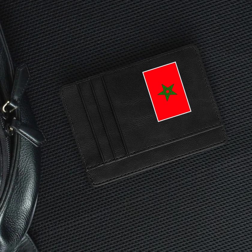 Porte cartes Drapeau Maroc