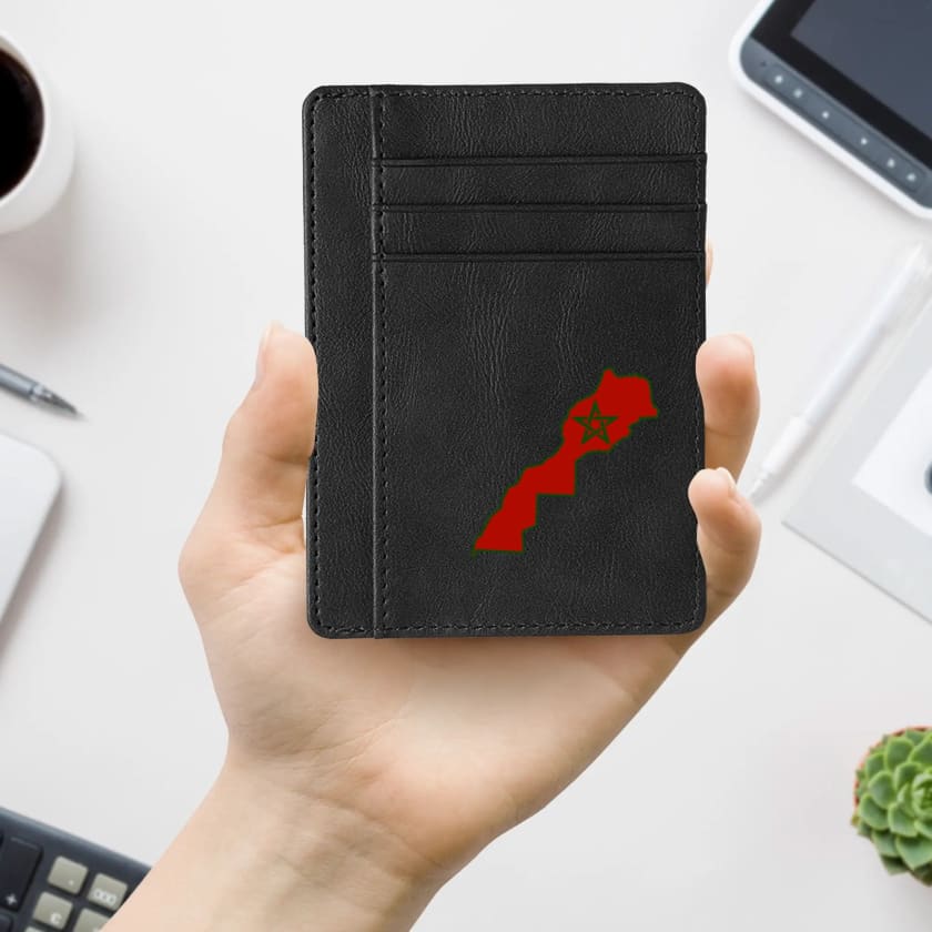 Portefeuille MAR en cuir à blocage pour cartes