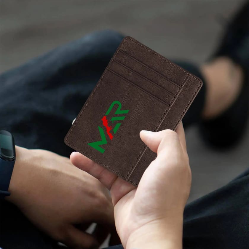 Portefeuille MAR en cuir à blocage pour cartes