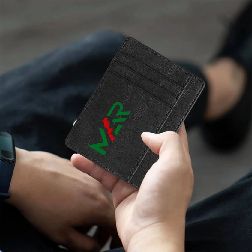 Portefeuille MAR en cuir à blocage pour cartes