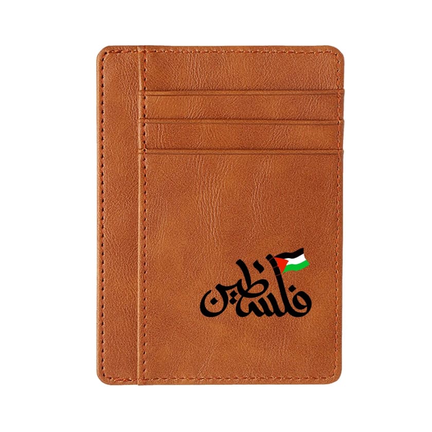 Portefeuilles en cuir Palestine à blocage pour cartes
