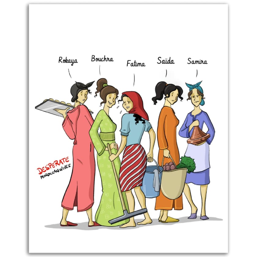Poster Copines Personnalisé Desperate Moroccanwives en