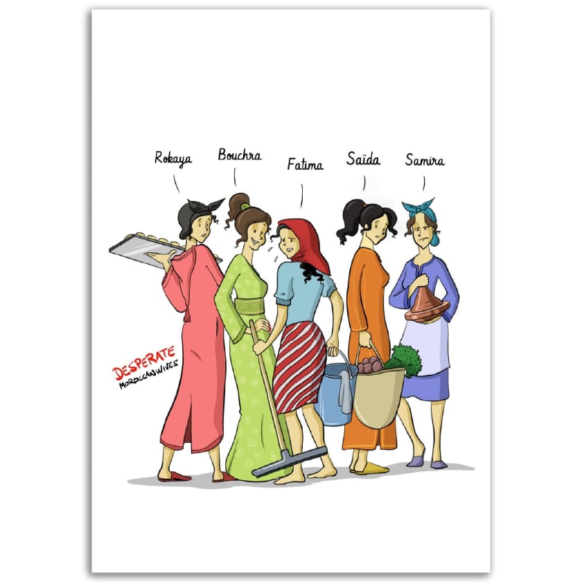 Poster Copines Personnalisé Desperate Moroccanwives en