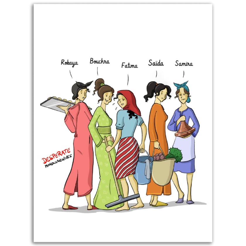 Poster Copines Personnalisé Desperate Moroccanwives en
