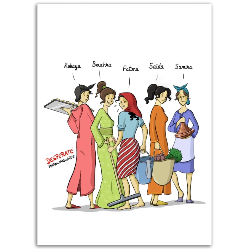 Poster Copines Personnalisé Desperate Moroccanwives en