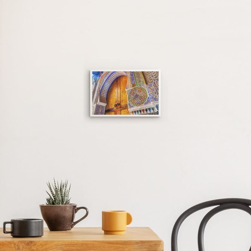 Poster encadré Fès Maroc détails architecturaux des