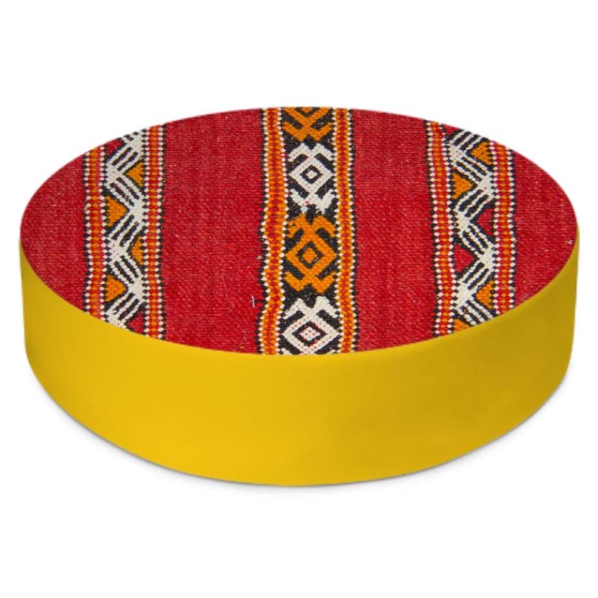 Pouf Marocain Jebli rond 50 et 70 cm