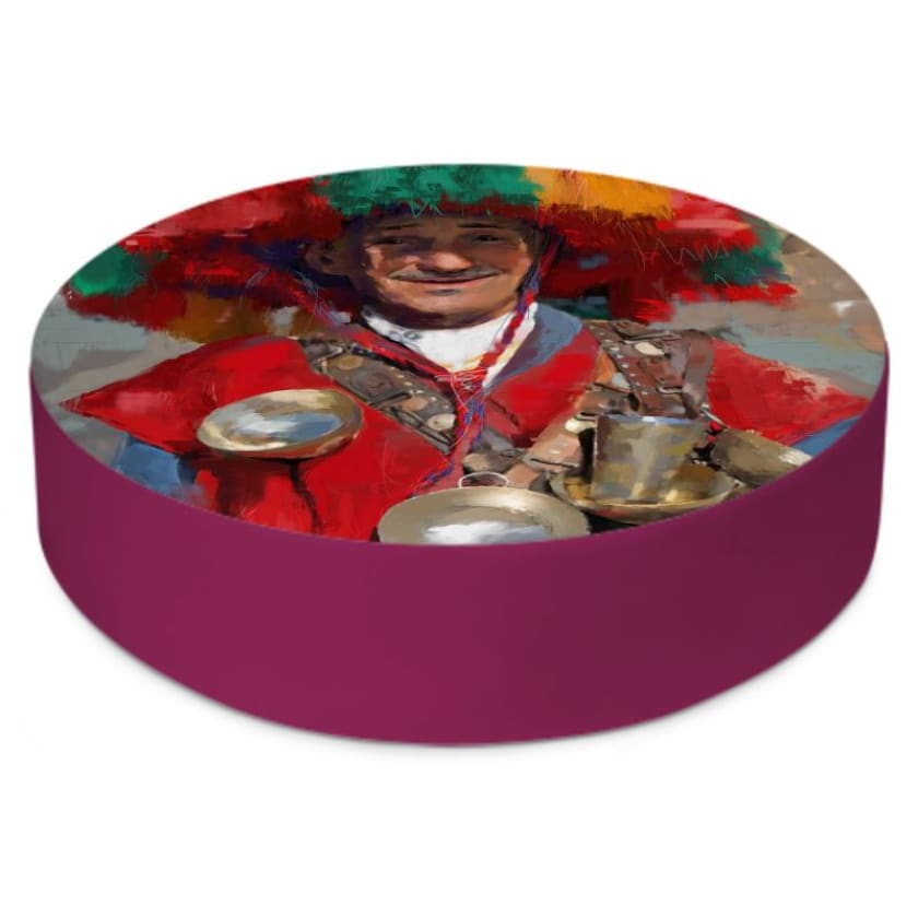Pouf marocain rond Guerrabe 50/70cm