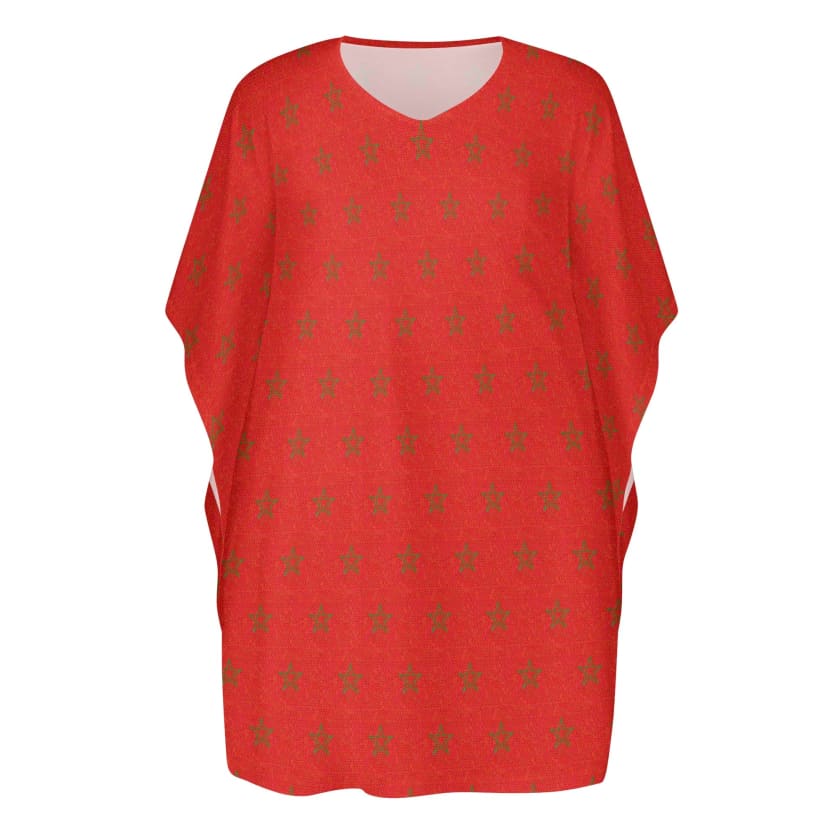 Robe ample col V taille supérieure MoroccoStars