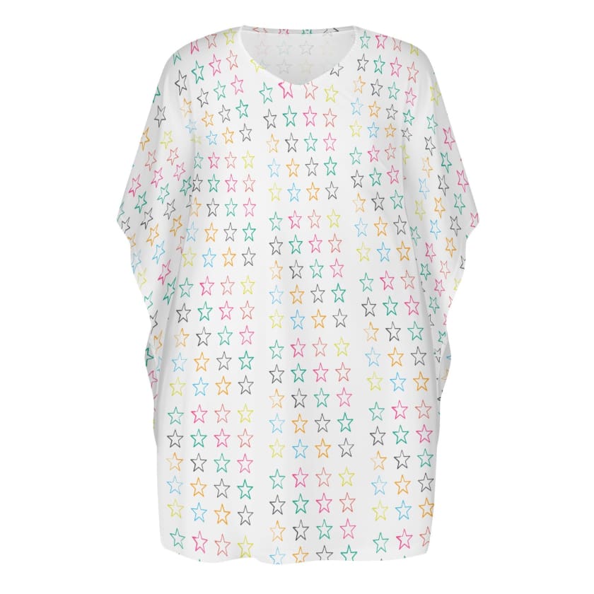 Robe ample col V taille supérieure Stars