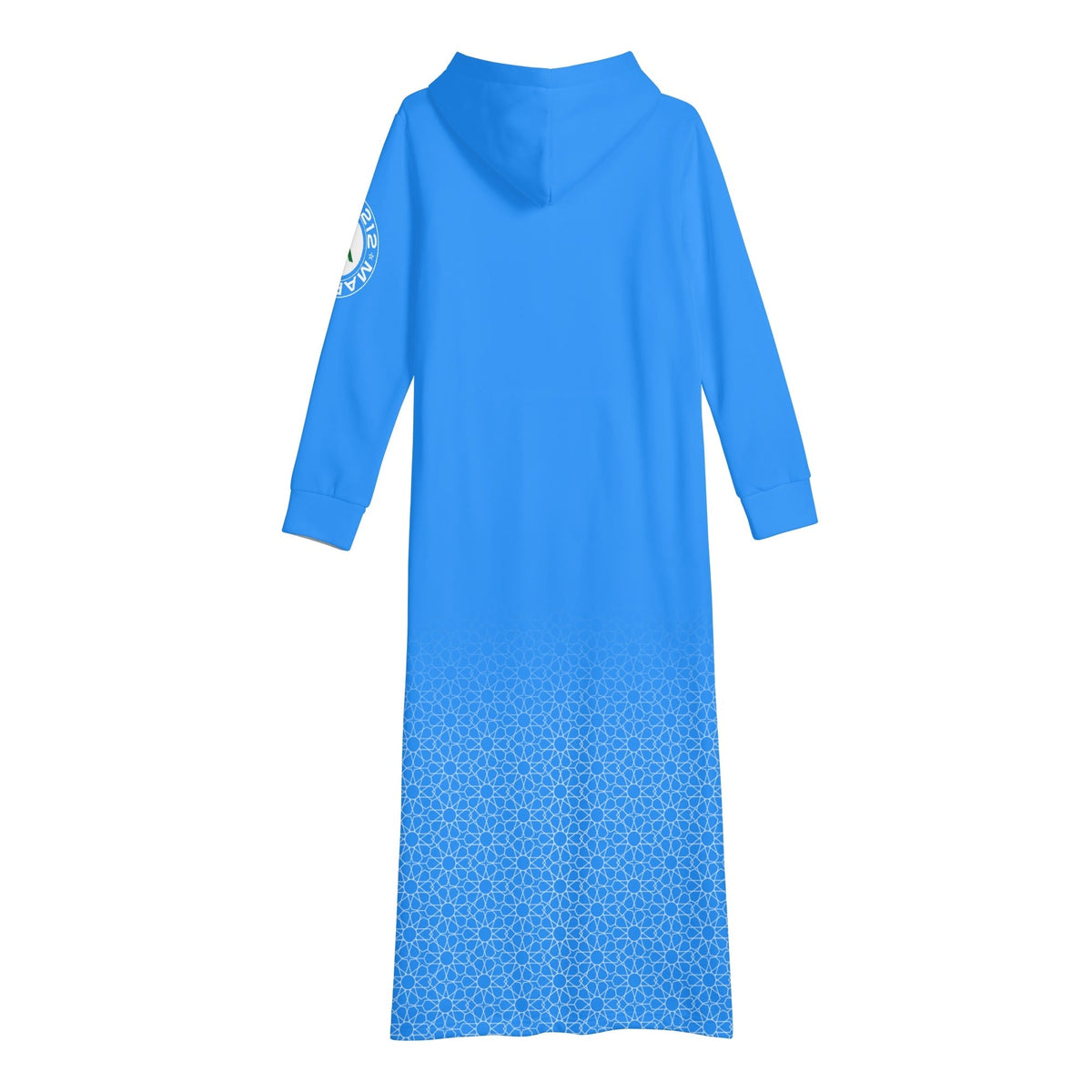 Robe longue à capuche MAR légère et décontractée bleu