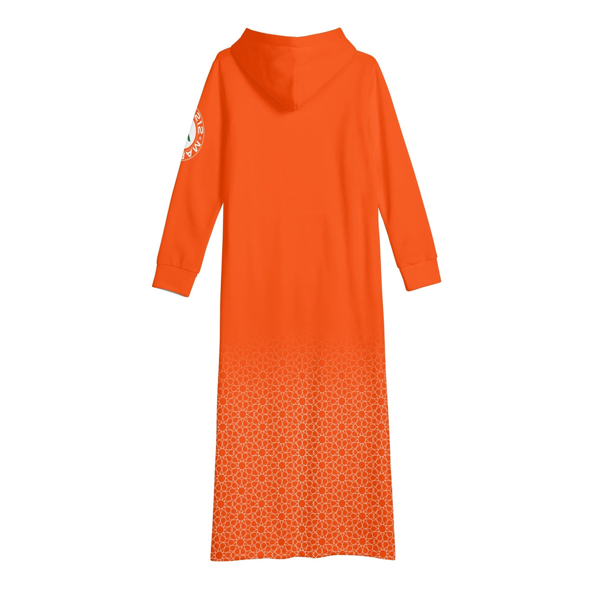 Robe longue à capuche MAR légère et décontractée Orange