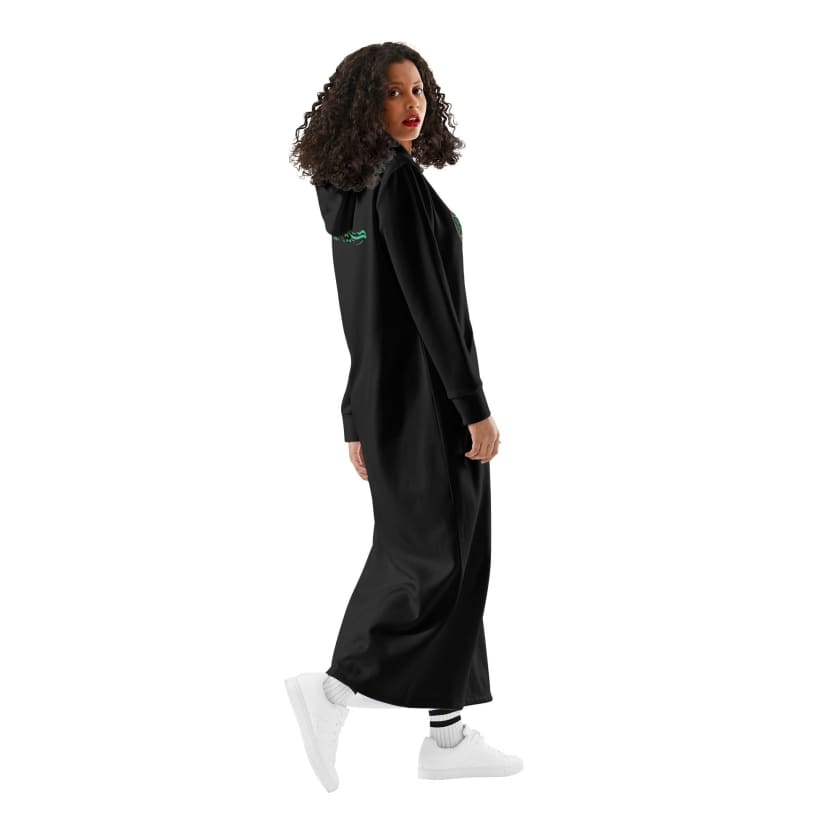 Robe longue à capuche pour femmes Logo inspiration