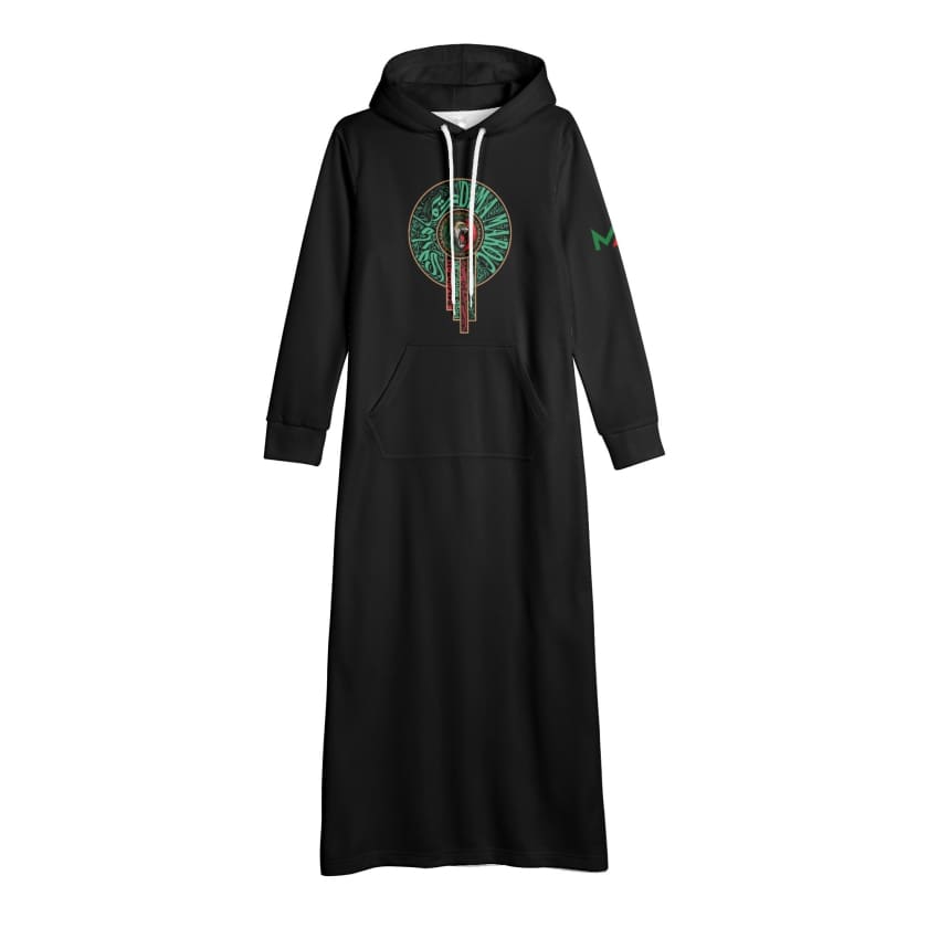 Robe longue à capuche pour femmes Logo inspiration