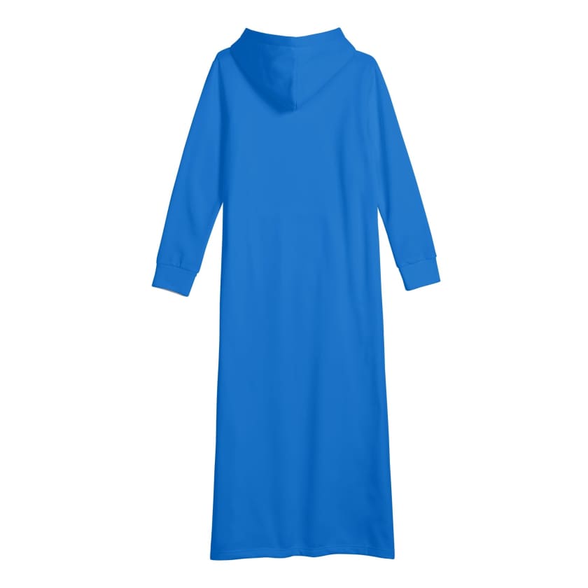 Robe longue bleu azur à capuche MAROC 212