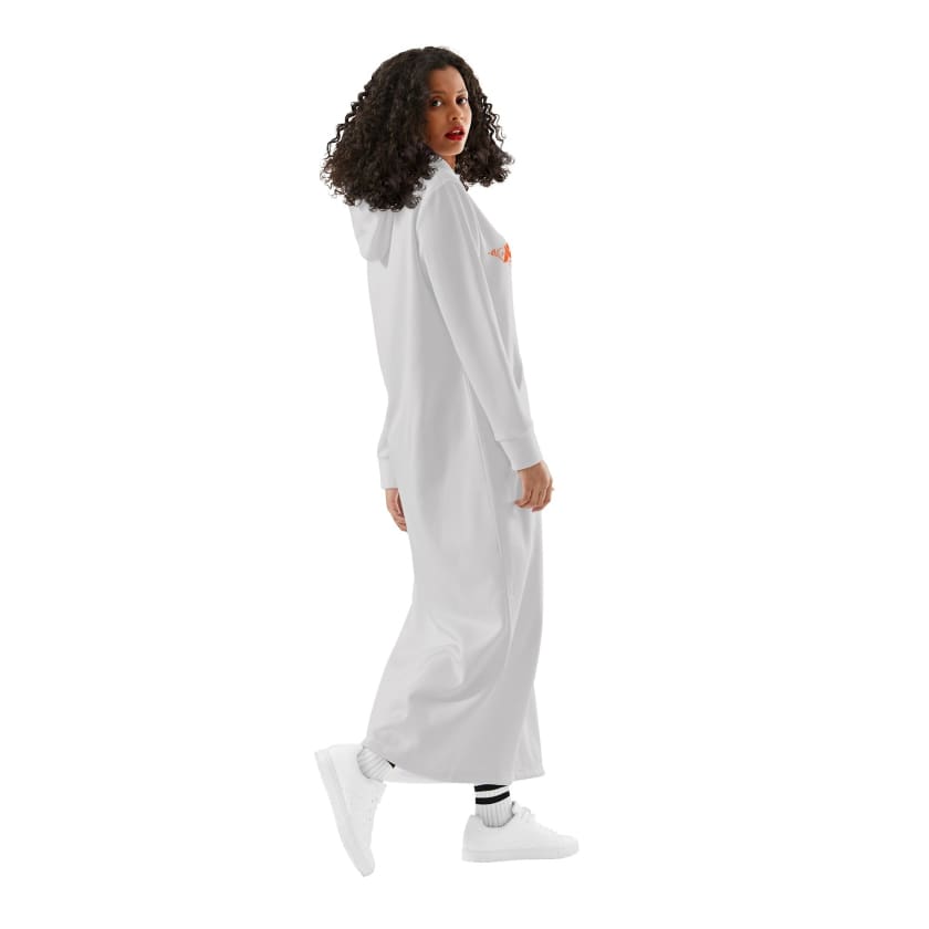 Robe longue Grise à capuche étoile du Maroc