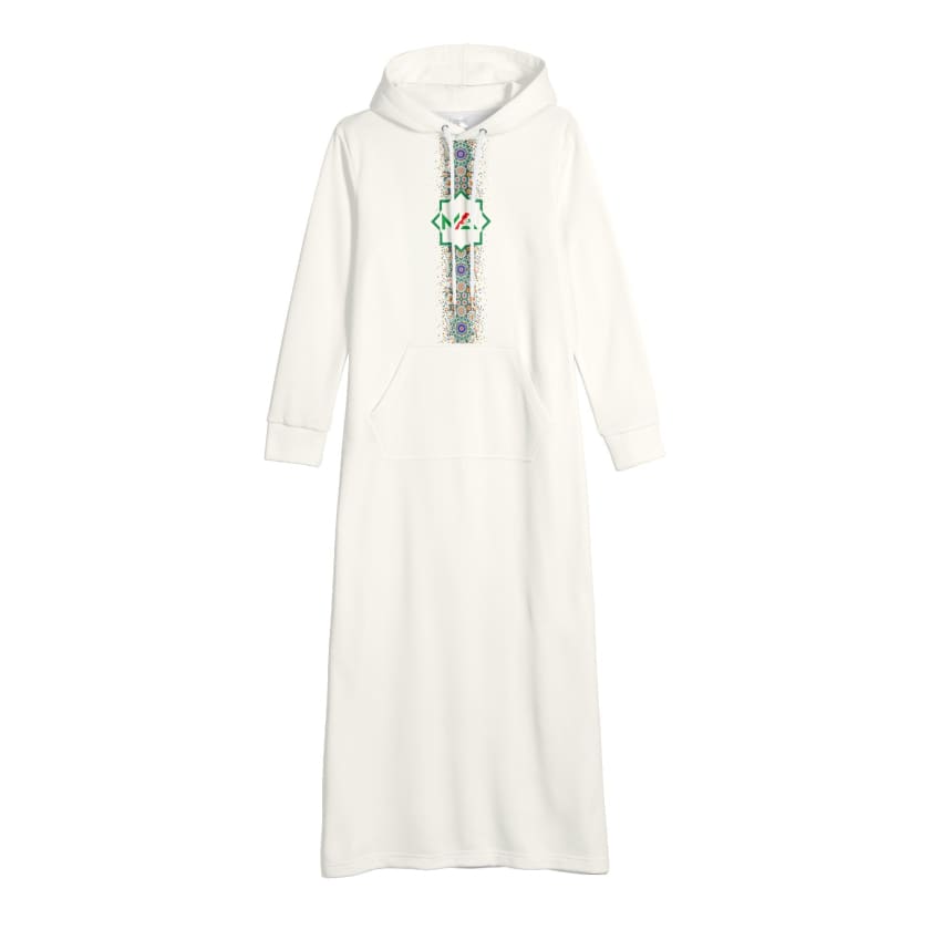 Robe longue MA à capuche Motif Zellige pour femmes