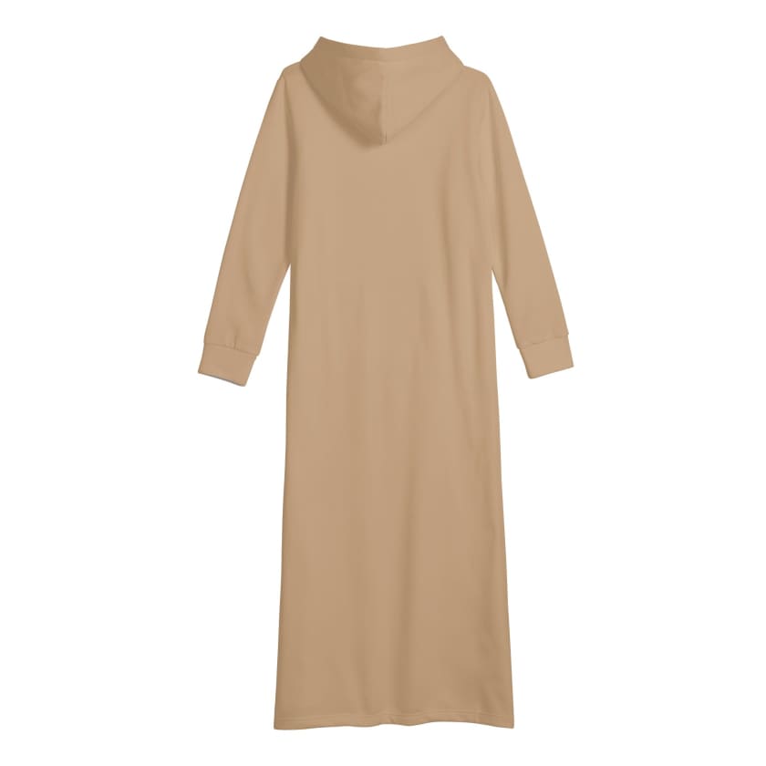 Robe longue marron à capuche 212 by Maroco
