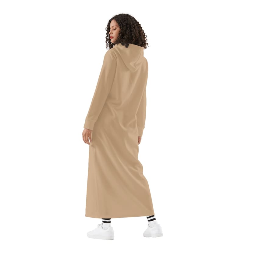 Robe longue marron à capuche 212 by Maroco