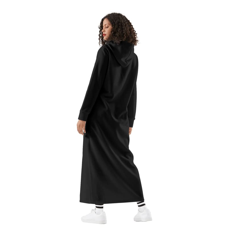 Robe longue Noir à capuche MAROC 212