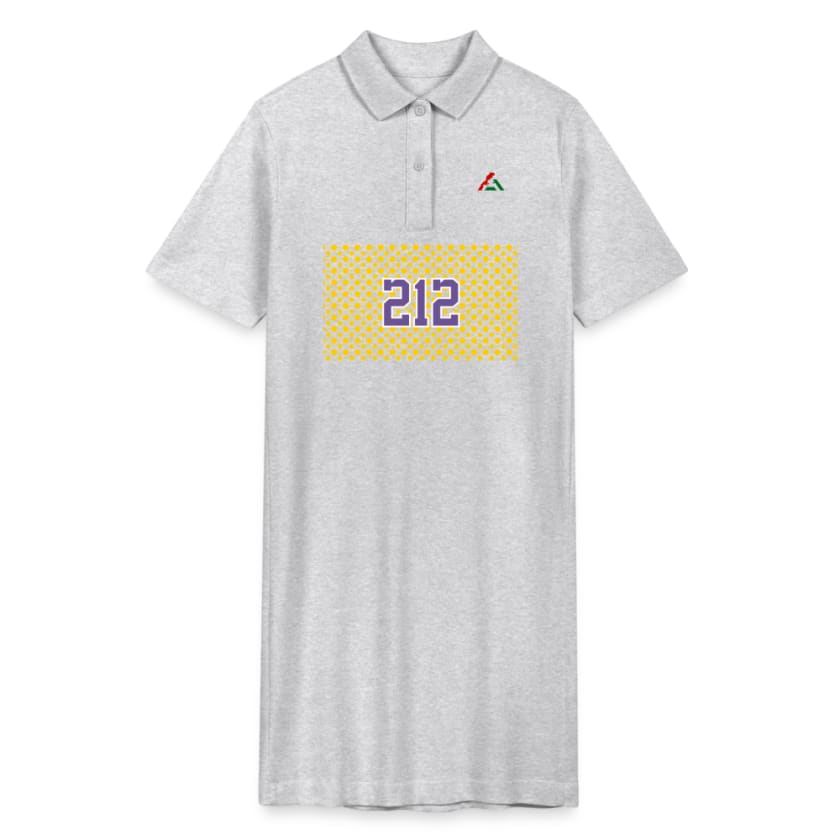 Robe polo 212 bio - gris chiné