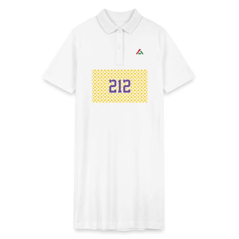Robe polo 212 bio - blanc