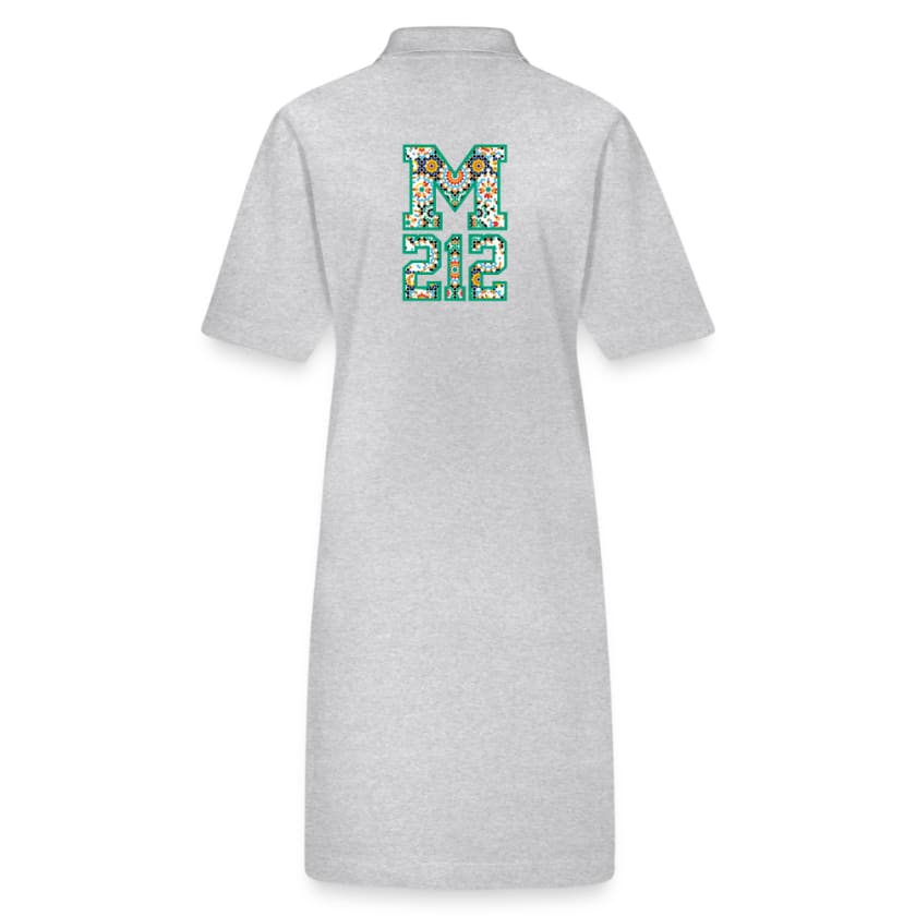 Robe polo bio PAIGER Stanley/Stella Femme - gris chiné