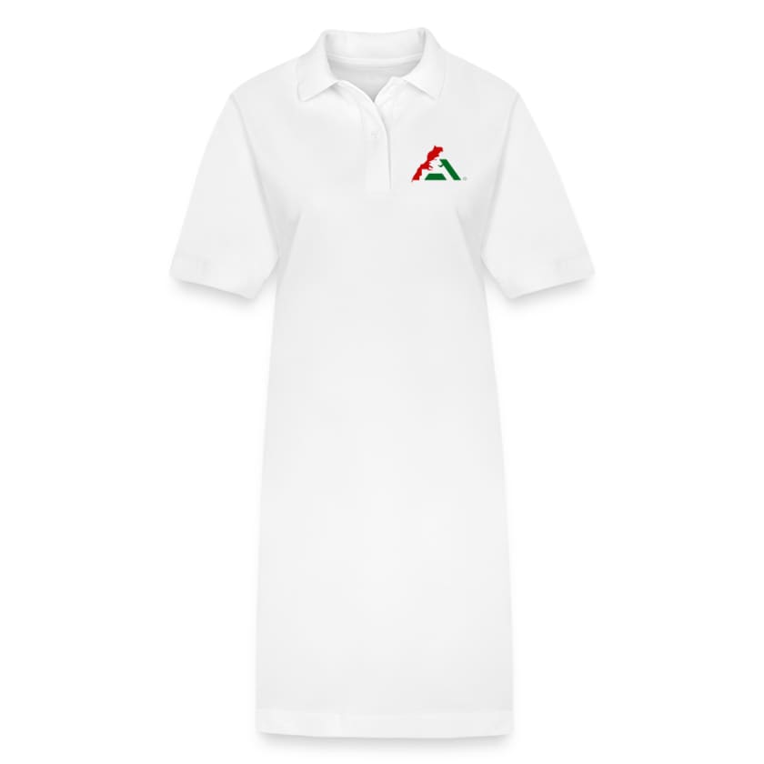 Robe polo bio PAIGER Stanley/Stella Femme - blanc