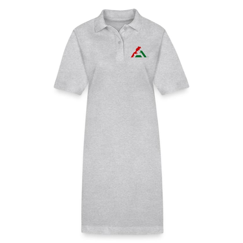 Robe polo bio PAIGER Stanley/Stella Femme - gris chiné