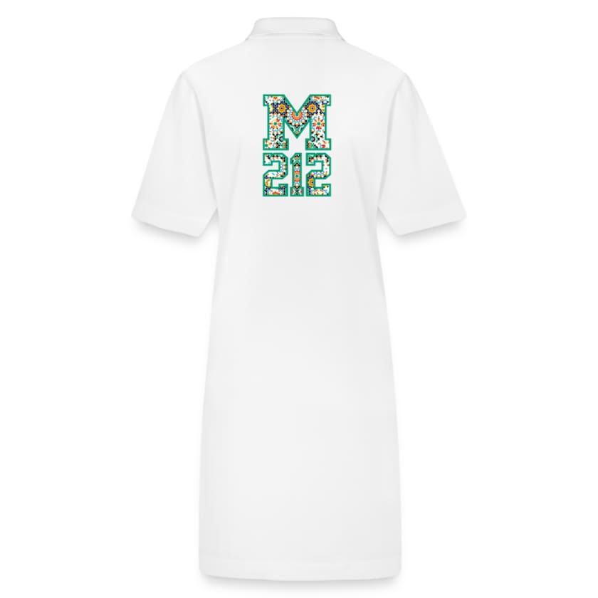 Robe polo bio PAIGER Stanley/Stella Femme - blanc