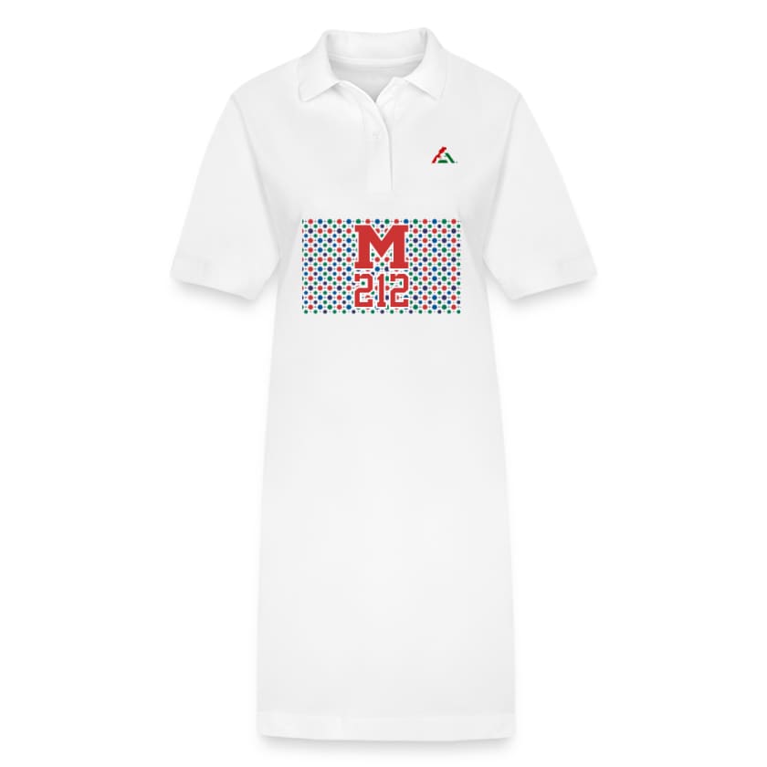 Robe polo M212 bio - blanc