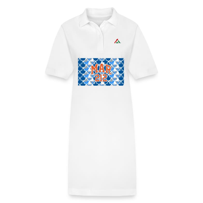 Robe polo MAR212 bio - blanc