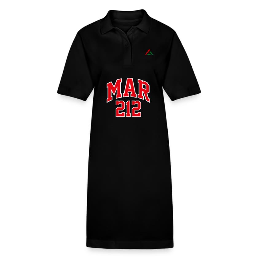 Robe polo MAR212 by Maroco - noir