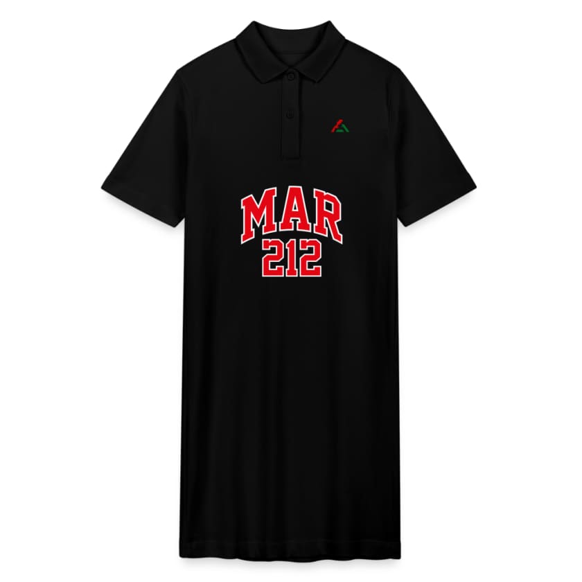 Robe polo MAR212 by Maroco - noir