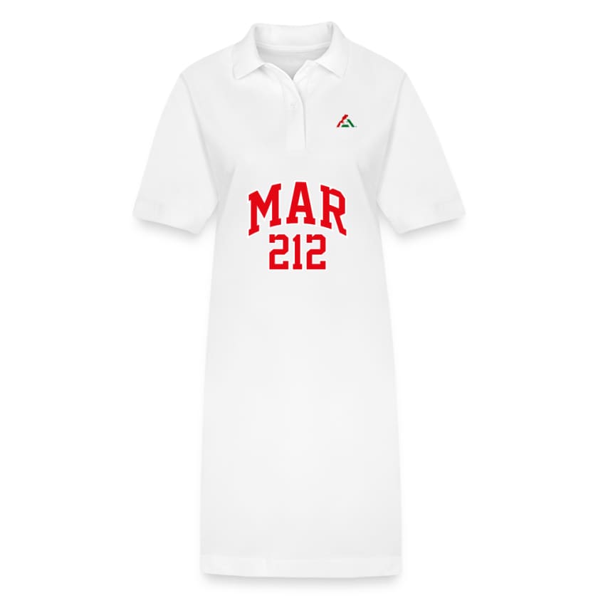 Robe polo MAR212 by Maroco - blanc