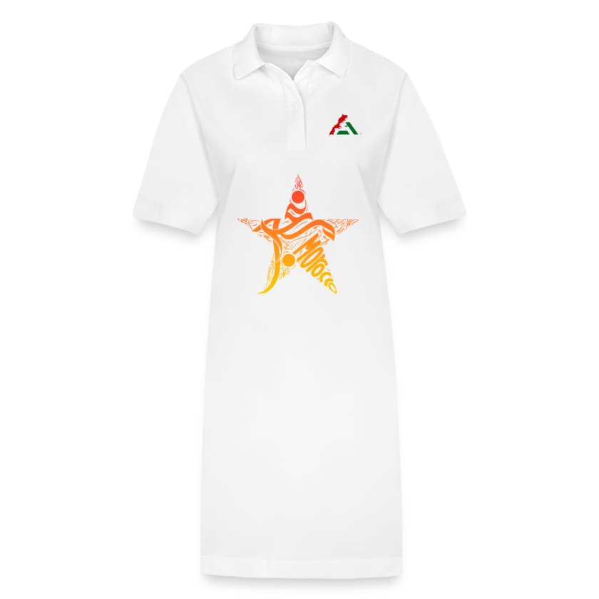 Robe polo Moghrib - blanc