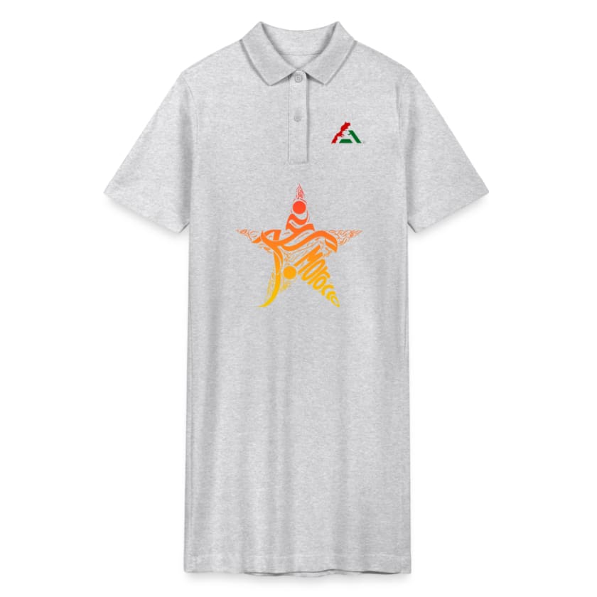 Robe polo Moghrib - gris chiné