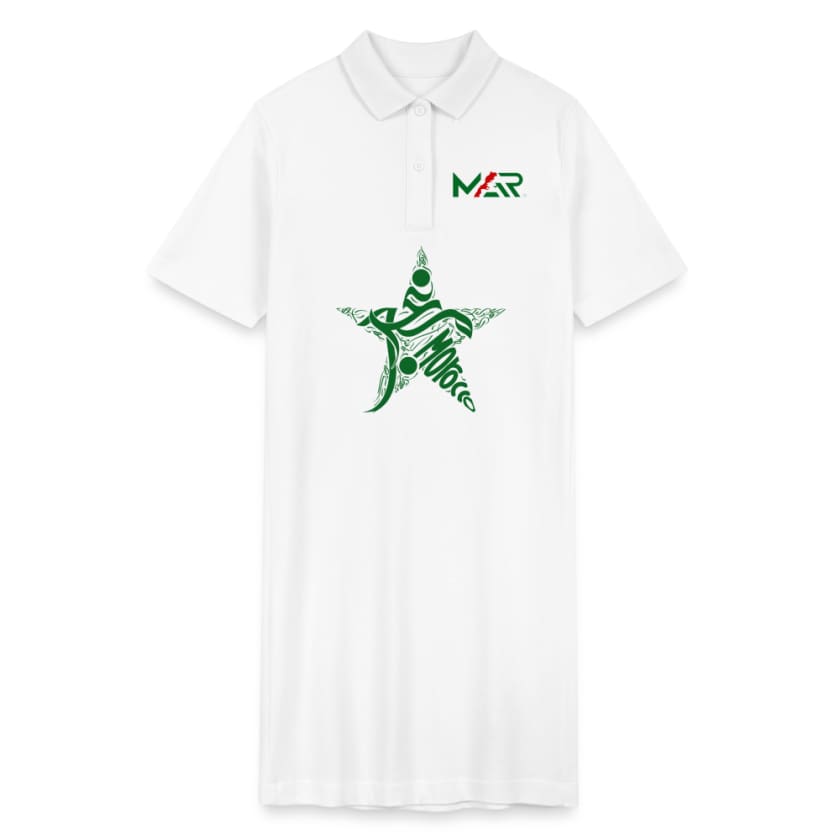 Robe polo Morocco MAR - blanc