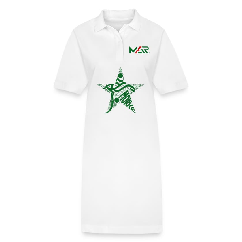 Robe polo Morocco MAR - blanc