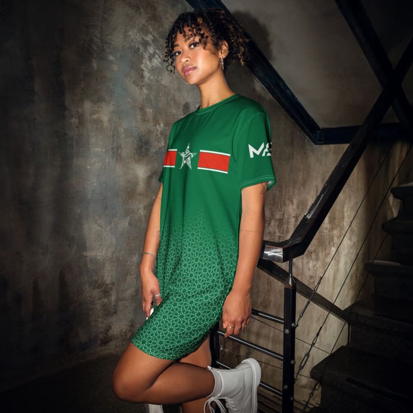 Robe-T-shirt Maillot Maroc motif zellige Marocain