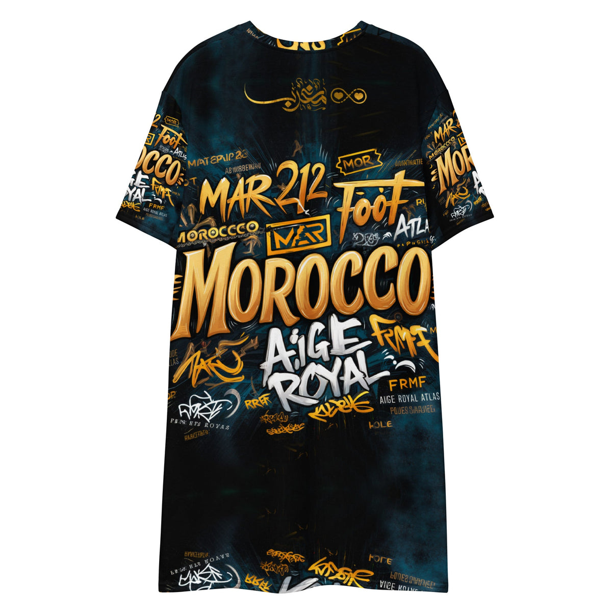 Robe T-shirt Morocco Foot Gold Lion Atlas