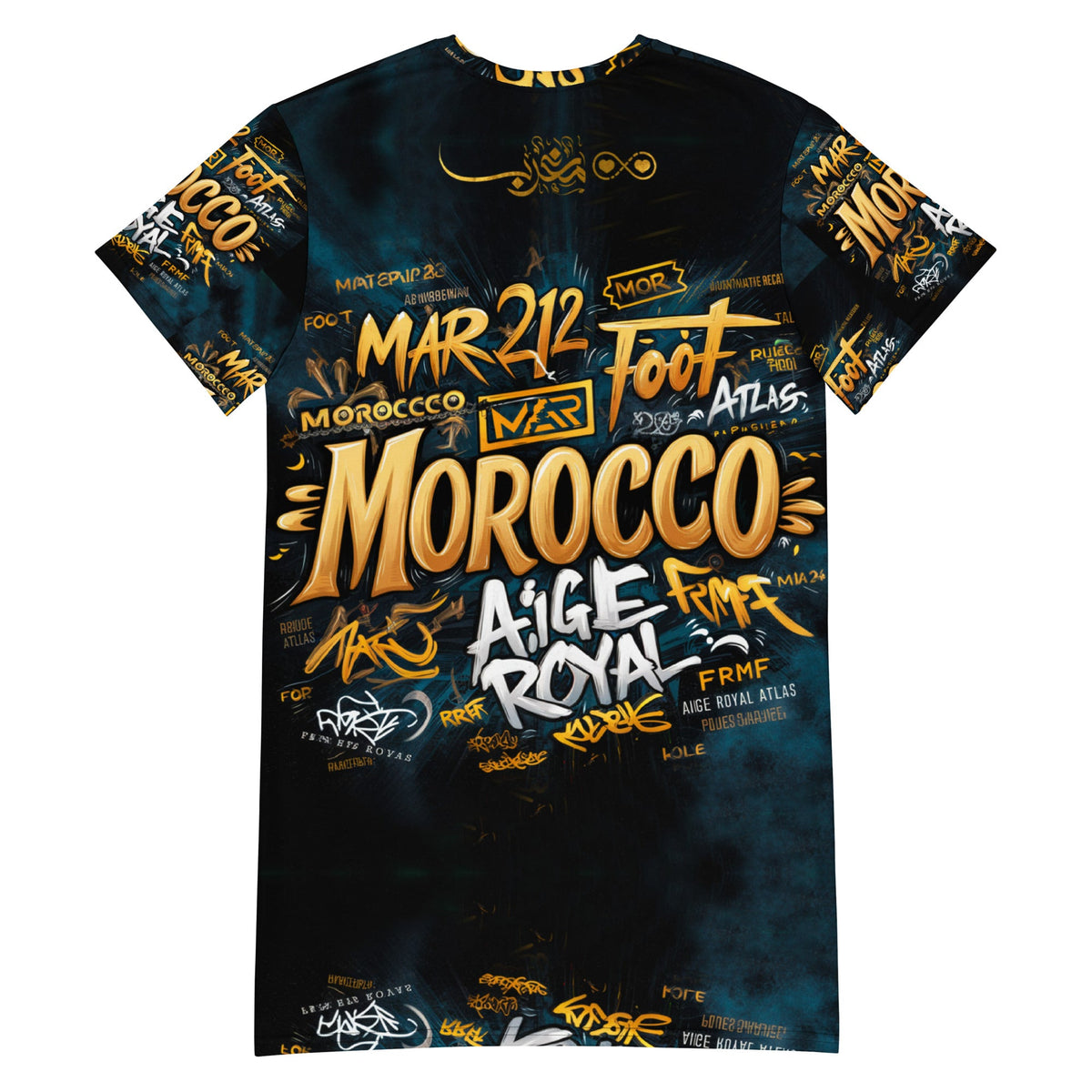 Robe T-shirt Morocco Foot Gold Lion Atlas