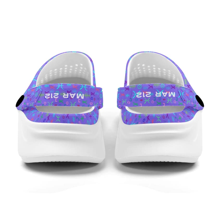 Sabots à enfiler pour homme motif amazigh