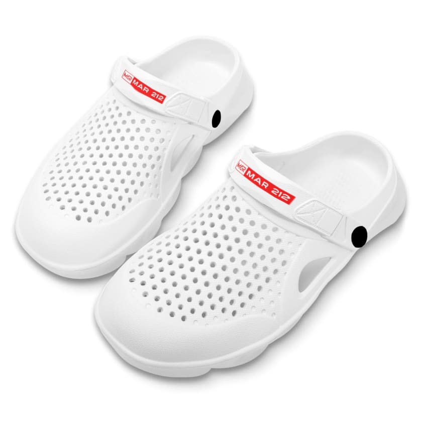 Sabots blancs MAR212 à enfiler pour adultes