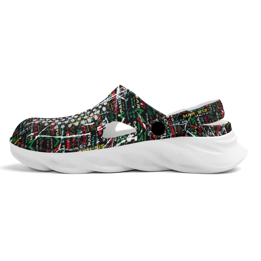 Sabots Noir MAR212 vintage à enfiler pour adultes