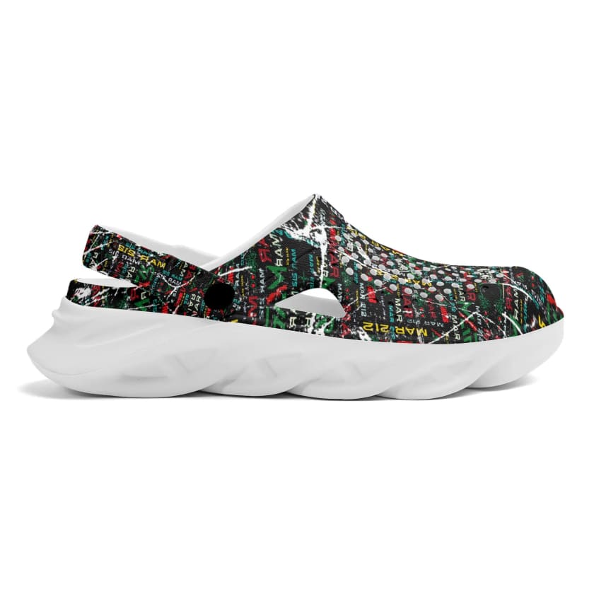 Sabots Noir MAR212 vintage à enfiler pour adultes