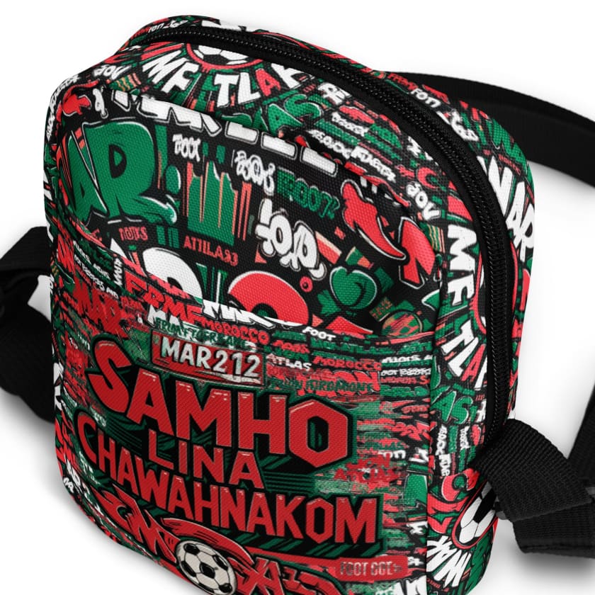 Sac à bandoulière citation foot Maroc