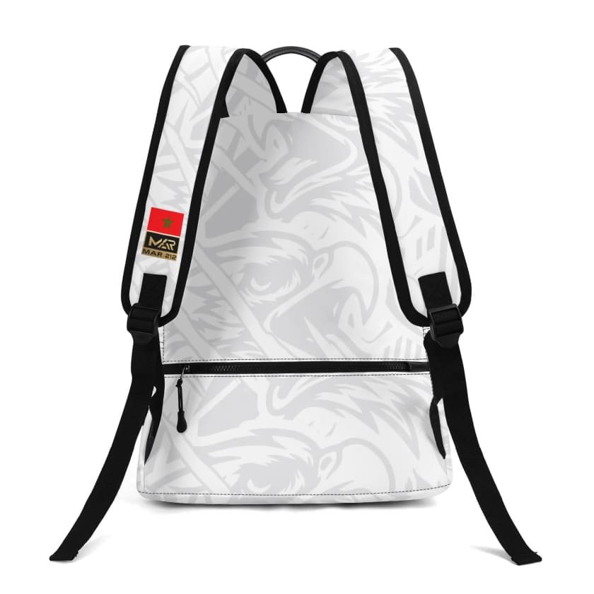 Sac à dos MAR blanc en cuir 17 pouces