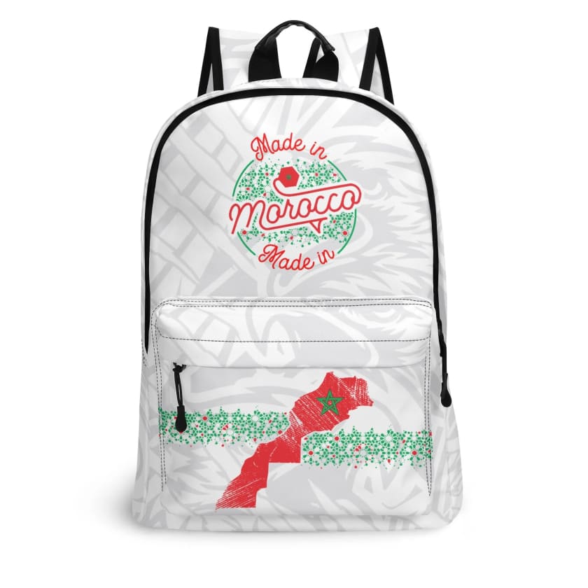 Sac à dos MAR blanc en cuir 17 pouces