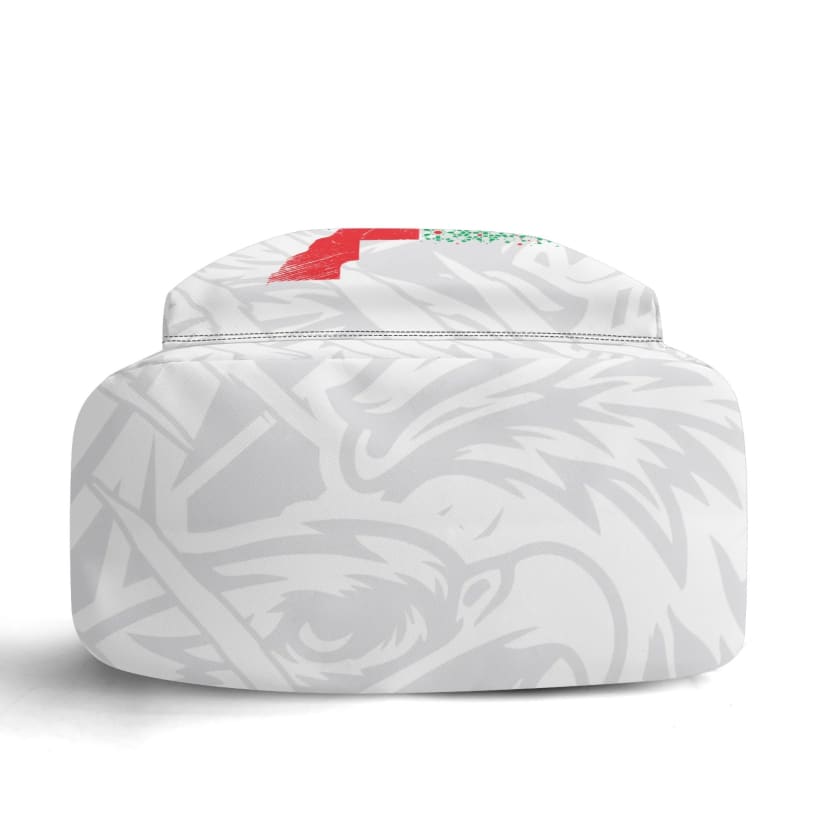 Sac à dos MAR blanc en cuir 17 pouces